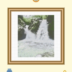 Bokong Falls - WATERFALLS Cross Stitch Pattern PDF
