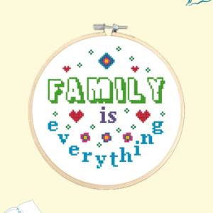 Family is Everything Cross Stitch Pattern PDF