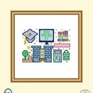 GRADUATION - You Made It Cross Stitch Pattern PDF
